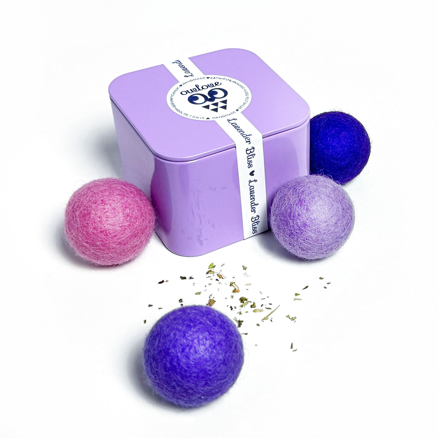 Lavender Bliss Catnip oil infused Felt Balls