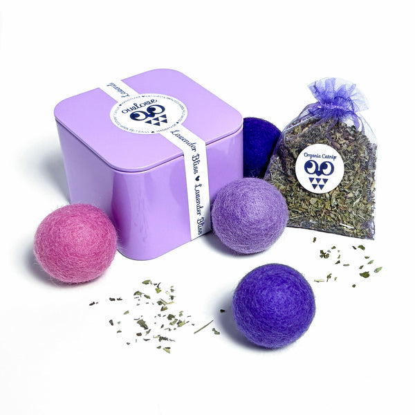 Lavender Bliss Catnip oil infused Felt Balls