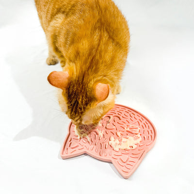 Purrfect Lick N' Stick Mat - Blush Pink