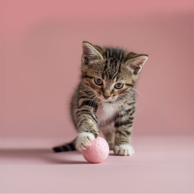 Rose Petal Play Catnip oil infused Felt Balls